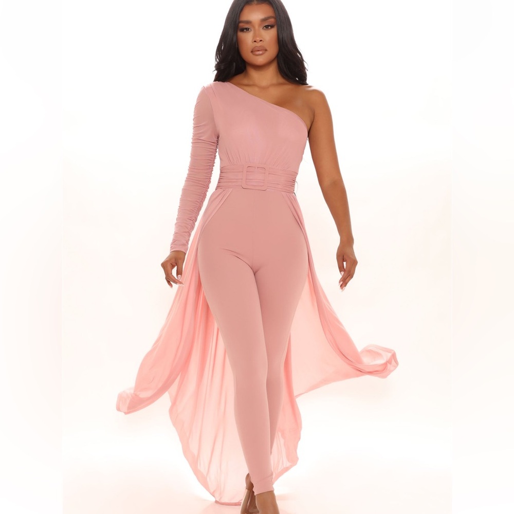 Fashion Nova Better Be Sure Mesh Jumpsuit